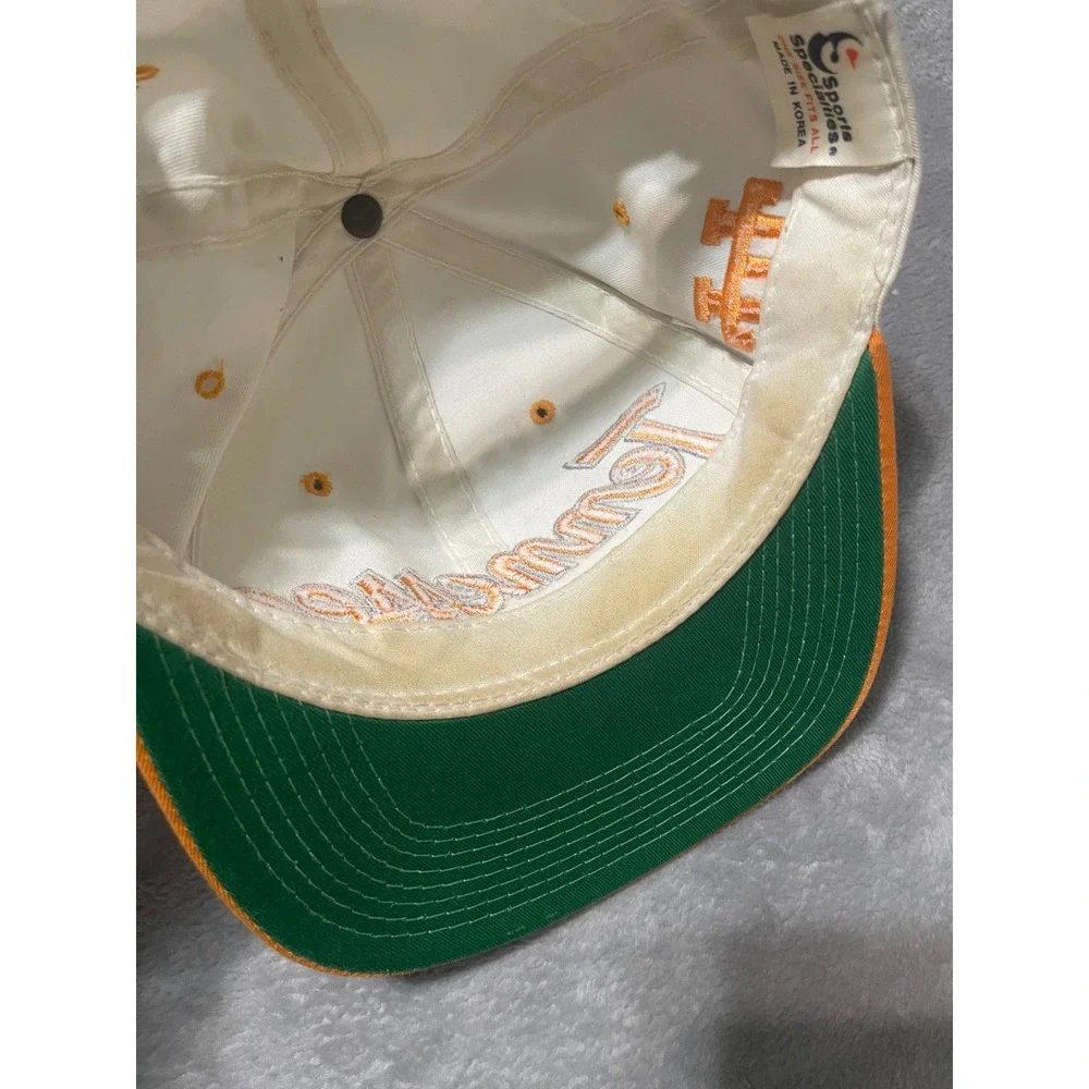 Vintage Sports Specialties Tennessee Volunteers The Twill Snapback Hat White - Picture 7 of 11